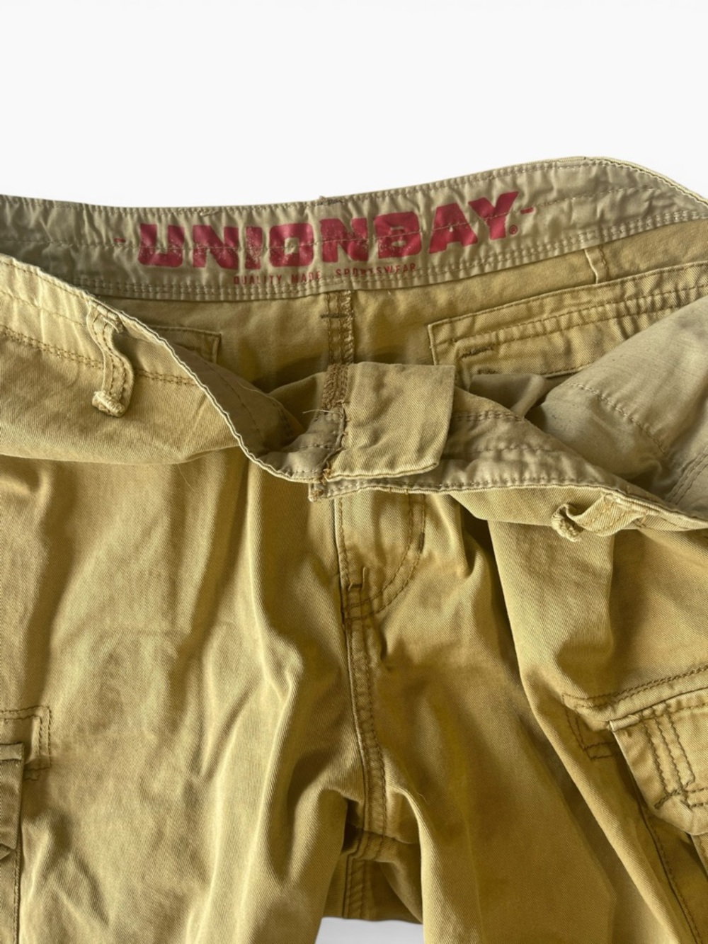 UNIONBAY Men’s Cargo Shorts - Khaki Tan - Picture 4 of 7